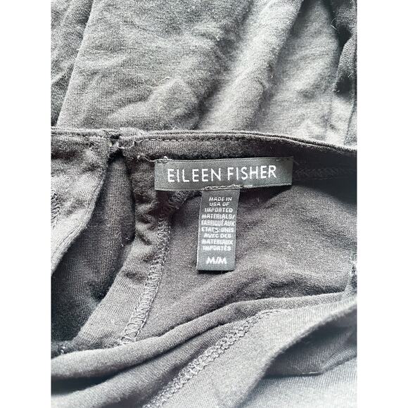 Eileen Fisher Black Loose Fit T-shirt Size Medium - Picture 5 of 5